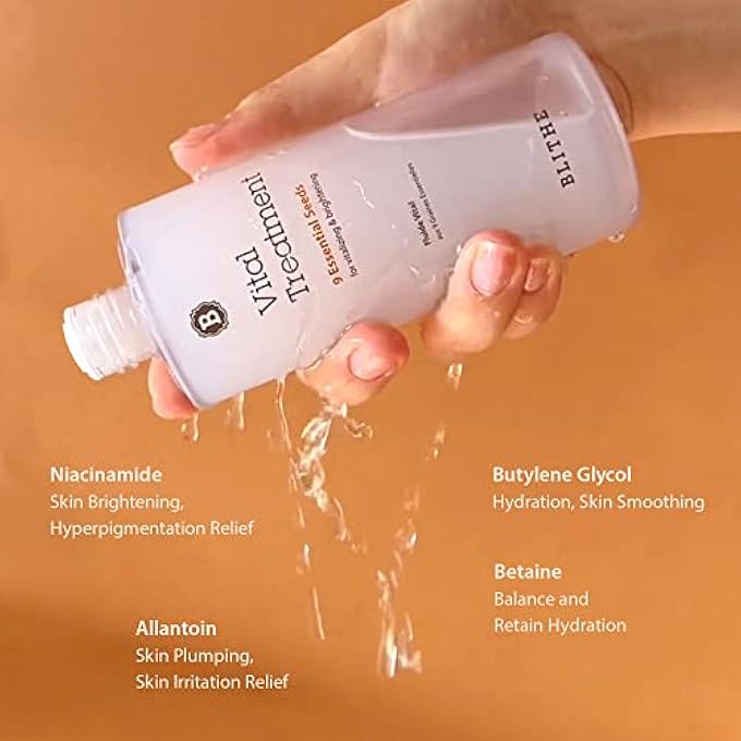 Blithe VITAL TREATMENT 9 ESSENTIAL SEEDS NIACINAMIDE TONER - KOREAN SKIN ESSENCE GREEN TEA TONER FOR FACE, CLARIFYING OILY SKIN VITALIZING & DARK SPOTS 5 FL OZ - Image 3